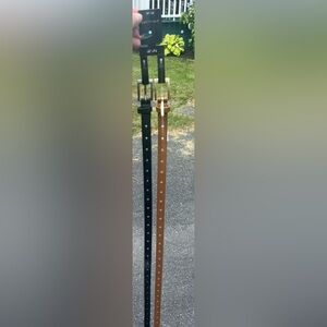 Lane Bryant Black and Tan Belts